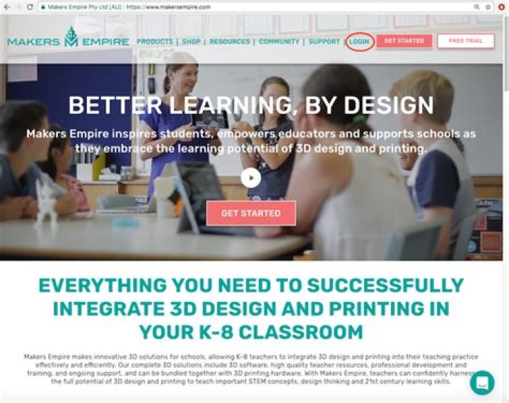 Access to Makers Empire website from the Polar Cloud