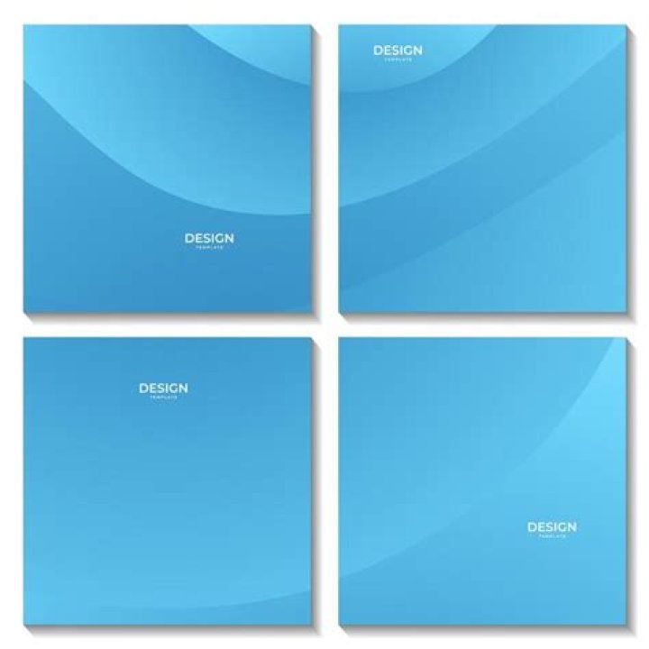 Basic Blue Templates Set